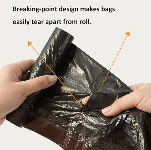 45 Count Small Trash Bags 4 Gallon Black Mini Drawstring Garbage Bags Faint Scented Trash Can Liners for Bathroom Kitchen Bedroom Office (45)...