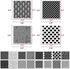 16 Pcs Geometric Stencils for Painting, 6"x6" Mixed Texture Dots Star Heart Checkered Buffalo Bricks Geometric Stencils for Painting on Card Canva...