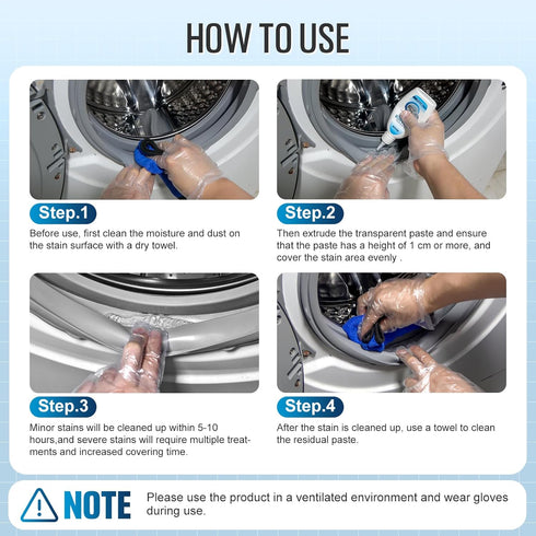 Home Cleaner Gel, Effective Cleaner for Washing Machine, Refrigerator Strips, Grout Cleaner Household Shower, Kitchen Sinks, Walls, Tiles, Bathroo...