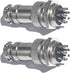 CESS Aviation 8 Pins Plug and Socket Wire Cable Connectors - Diameter 0.63" (16mm) (jcx) (2 Packs)...