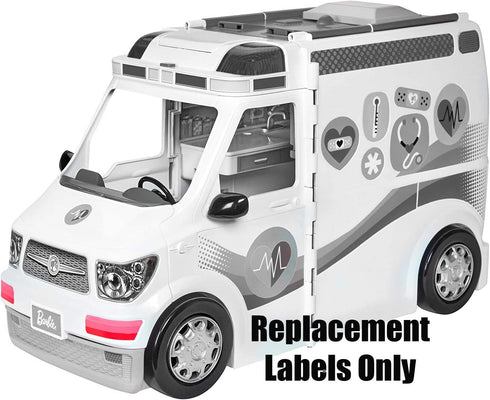 Replacement Stickers for Barbie Care Clinic ~ Barbie Doll Playset FRM19 Barbie Care Clinic ~ Replacement Labels ~ Sheet A~ Stickers 22,23,29,30,41...