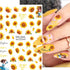 7 Sheets Sunflower Nail Stickers Decals Flower Nail Decals 3D Self Adhesive Spring Summer Nail Art Stickers Floral Designs Nail Art Supplies for W...