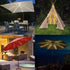 Solar Umbrella Lights Outdoor, Waterproof Solar Powered Patio Umbrella Lights Strings with 104 LEDs 8 Lighting Modes Remote Control, 2024 Upgraded...