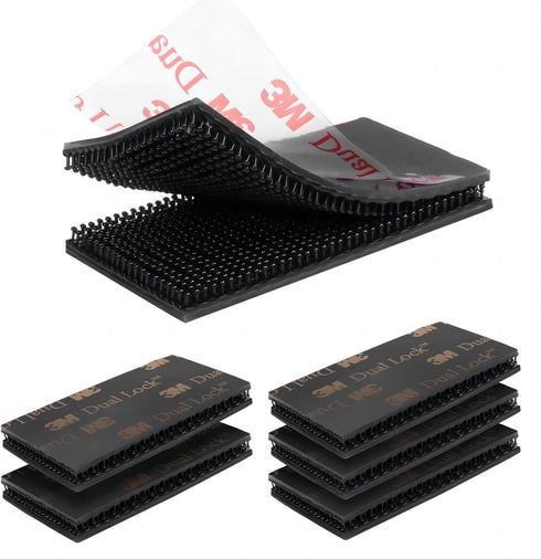Dual Lock Fasteners, Reclosable 10 PCS 1in x 2in Heavy Duty Mounting Tape with 3M Adhesive Black Fastener 400 for Indoor/Outdoor Use, Great for Me...