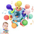 Accevo Baby Teething Toys Silicone Baby Teether Toys for 6-12 Months Chew Toys for Sucking Needs, Baby Teether for Soothing Sore Gum Montessori To...
