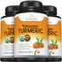 Sunergetic USDA Certified Organic Turmeric Supplement – Includes Organic Turmeric & Organic Black Pepper – 1,400mg of Turmeric per Serving - 180 C...