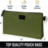 Premium Tool Pouch - Small Tool Bag Zipper Pouch Water Resistant | Electrician Small Tool Pouch | Tool Pouches w/Clip | Heavy duty Flat Bottom Too...