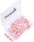 Pink Imperial Jasper Stone Tila Beads 5x5mm Square 2-Hole Spacer Beads for DIY Bracelet Earring Making 15"/Strand...