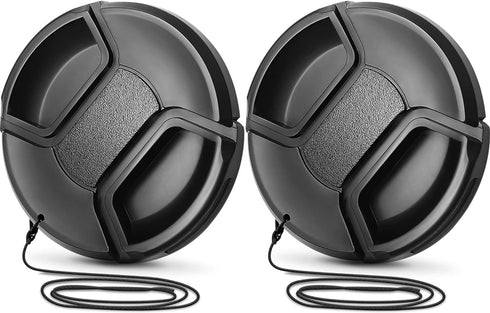Altura Photo 55mm Lens Cap - 2 Pack Nikon Lens Cap Cover for D3400, D3500, D5500, D5600 with AF-P DX NIKKOR 18-55mm f/3.5-5.6G VR, Sony FE 28-70mm...