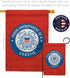 Proud Grandparent Coastie Garden Flag - Armed Forces Coast Guard USCG Semper Paratus United State American Military Veteran Retire Official - Hous...