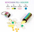 Pill Organizers, Waterproof Single Chamber Stainless Steel Travel Small Pill Box, Keychain Pill Holder Container for Purse or Pocket...