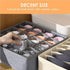 Underwear Organizer with Drawer Dividers, Foldable Fabric Dresser Closet Organizers Bins, Bedroom Cabinet Organization and Storage Box for Baby Cl...