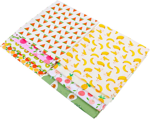 8Pcs 18" x 22" Cotton Fabric DIY Making Supplies Quilting Patchwork Fabric Fat Quarter Bundles DIY for Quilting Patchwork Cushions Cotton Fabric f...