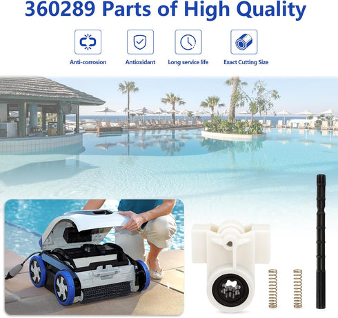 360289 Left Drive Kit Pool Cleaner Replacement Parts Bearings for Pentair Kreepy Krauly Rebel & Kreepy Krauly Warrior Pool Automatic Suction Clean...