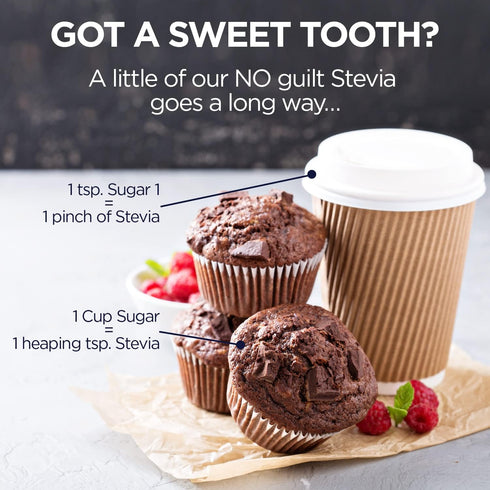 KAL Sure Stevia Extract Powder, Low Carb, Plant Based Stevia Sweetener, Great Taste, Zero Calories, Zero Sugar, Low Glycemic & Perfect for a Keto ...