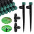 Drip Irrigation Emitters for 1/4" Drip Tubing,Adjustable 360 Degree Automatic Irrigation Drippers on 5.5" Arrow Stake,with1/4" Locked Tee for Wate...