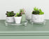 Clear Acrylic Riser for Displays, 7 Inch Round Pedestal Stand for Kitchen & Bathroom Counter Décor, Modern Plant Stand for Indoor Flower Pot Riser...