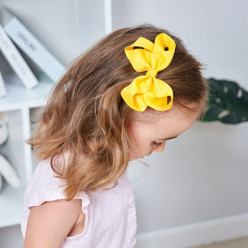 40PCS 4.5 Inch Hair Bows for Girls Grosgrain Ribbon Toddler Hair Accessories with Alligator Clips for Toddlers Baby Girls Kids Teens in Pairs...