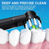 8 Pack Replacement Toothbrush Heads Compatible with Oral b Electric Toothbrush (4 Black)...