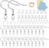 925 Siver Earring Hooks, Hypoallergenic Earring Hooks,160Pcs Earring Making Kit with Earring Hooks and 2 Different Clear Silicone Earring Backs fo...