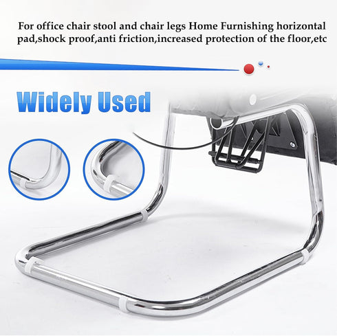 19mm U-Shaped Plastic Chair Foot Caps,Non-Slip Plastic Chair Foot U Shaped Floor Glides Tubing Caps Cover,U Shaped Office Chair Feet Tube Wrap Pad...