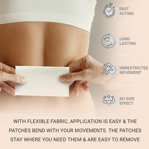 Senti Welless Natural Plant Based Pain Relief Patches | Quickly Relieves Back, Neck, Shoulder, Knee, Muscle, or Arthritis Pain | 10 Large Patches...