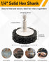 2" 4Pcs Quick Change Easy Strip Discs with 1/4" Hex Shank, Paint Stripper Wheel for Removing Paint, Cleans Welds Rust Removal....