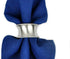 DII Decorative Assorted Silver Napkin Ring Set, One Size, Beaded Silver, 6 Count...