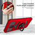 for for Cricket Icon 3, Splendor, AT&T Motivate 2 - Shockproof Protective Phone Case w/Ring Stand - RS7 Red...