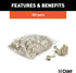 CURT 59906 18-14 Gauge White Scotch Snap Lock Wire Connectors, 100-Pack...