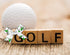 Golf Party Ribbon Set - 6 Pack Golf-Themed Grosgrain Ribbon for Sports Events Bow Ties Packaging Supplies Ribbons Wrapping Craft Ribbons for Sport...
