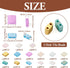 395Pcs 5mm Tila Beads Glass Seed Beads 15 Styles Golden Square Beads 2 Hole Tile Beads Rectangle Pastel Carrier Beads Kit for DIY Crafts Bracelets...