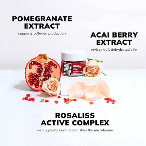 Caviar Jelly Makeup Remover - Nourishing cleanser with caviar bubble skincare Prebiotic-enriched Rosaliss Active Complex, Acai berry extract...
