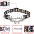 Martingale Collar, Training Dog Collar, Stainless Steel Chain Pet Collar for No Pull Dog Walking Flowers Design Large Medium Small Dogs (L, Firewo...