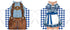 Hillban 2 Pcs Oktoberfest Mardi Gras Apron Couples Cooking Aprons German Party Costume for BBQ Baking Chef Kitchen Gifts (Fresh Style)...