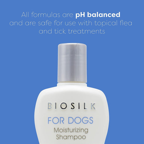 BioSilk for Dogs Silk Therapy Moisturizing Shampoo | Best Moisturizing Shampoo for All Dogs And Dogs With Dry, Itchy, and Sensitive Skin | 12 Oz D...