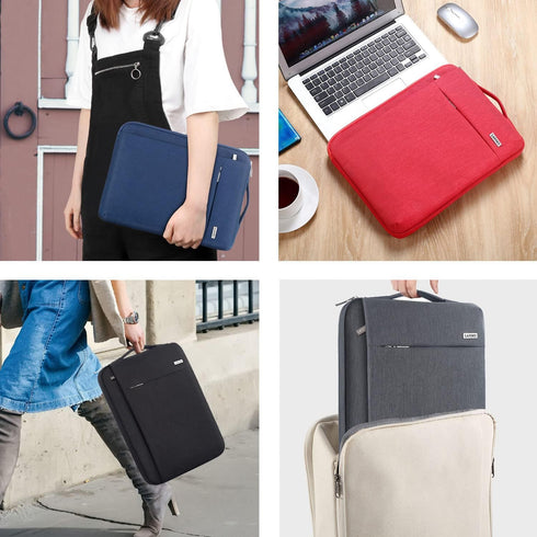 LANDICI 360° Protective Laptop Sleeve 13-14 Inch, Computer Bag Carrying Case for MacBook Air 13 M1/2022 M2, MacBook Pro 13/14 2021, Chromebook 14,...