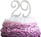 29 Years Birthday Cake Topper - New Best Crystal Rhinestone 29th Wedding Anniversary Or 29 Years Old Cake Topper Party Decoration Silver...