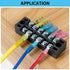 Sanuke 16-14 AWG - 3/8" Heat Shrink Ring Terminals Tinned-Copper Marine Grade Waterproof Heat Shrink Wire Connectors Blue 105pcs...