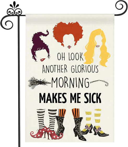 Halloween Hocus Pocus Garden Flag Double Sided Halloween Decor Yard Flag for Witch Sisters Flag Outdoor Decorations - 12.5 x 18 Inch Another Glori...