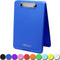 Think2Master Blue Plastic Storage Clipboard. | 25% Heavier & 25% Sturdier| Heavy Duty and Won’t Flex or Bend Like Other Brands (Compare The Weight...
