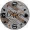 TIANCENTRAL H Rustic Kitchen Wall Clock Wooden Office Coffee Decor Wall Clocks 12 inches Silent Clocks for Kitchen/Office/Coffee Corner/Cafe Shop ...