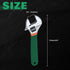 SPEEDWOX 6 Inch Adjustable Wrench Short Handle Adjustable Wrench Adjustable Black Oxide Wrench Wide Jaw Black Oxide Wrench with Laser-Etched Sae S...