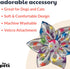 Huxley & Kent Pet Pinwheel | Superstar (Large) | Birthday Velcro Collar Accessory for Dogs/Cats | Bow Collar Attachment | Cute, Comfortable Access...