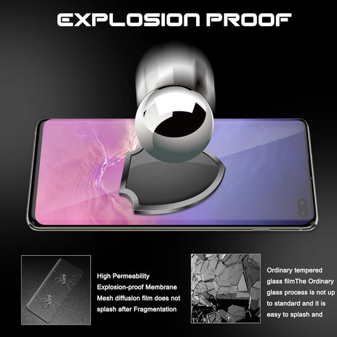 Galaxy S10e Screen Protector?2+1 Pack?Camera Lens Protector Fingerprint Compatible Full Coverage 9H Hardness Tempered Glass Screen Protector for S...