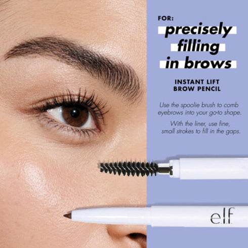 e.l.f. Cosmetics Instant Lift Brow Pencil 2-Pack, Dual-Ended Precision Brow Pencils For Shaping & Defining Brows, Neutral Brown...