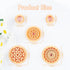 Puocaon Boho Polymer Clay Cutters - 5 Pcs Floral Clay Cutters for Polymer Clay Jewelry Making, Retro Dangle Earring Clay Jewelry Cutters, Embossed...