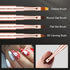 9Pcs Nail Art Brushes Set, Professional Double-Ended Acrylic Liner Detail Brushes for Gel Polish Art Nail, 3D Art Nail Dotting Brush Pen for Manic...