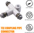 Motorcycle Hydraulic Brake or Clutch Line Hose and Motorcycle Hydraulic Brake Line Tee Hose Connector 3 Way Adapterffor Motorcycle Dirt Bike ATV M...
