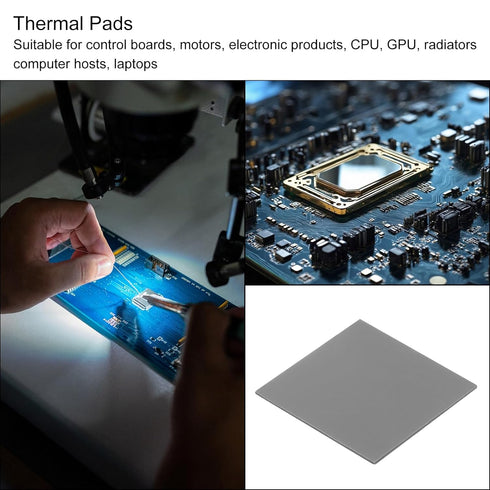 MECCANIXITY Thermal Pad 4.0W/m.K Insulated Heat Resistant High Temperature Resistant Silicone Cooling Pads 40x40x1mm for Laptop Computer Radiator,...